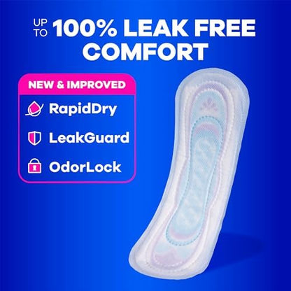 Always Ultra Thin Pads with Wings, Size 2, Long Super, 58 Count