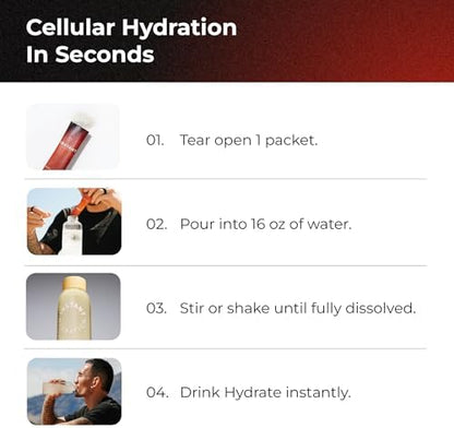 Instant Hydration Electrolytes Powder Packets - Raspberry Electrolyte Drink Mix - Zero Sugar - Keto, Vegan, Gluten-Free, Non-GMO - Boost Recovery, Brain Health, Muscle &amp; Tissue Support- 30 Sticks