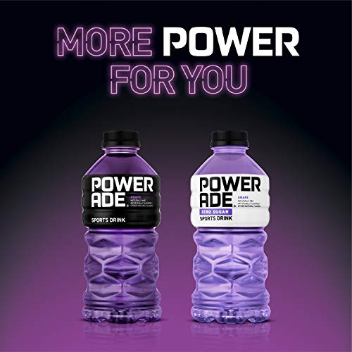 POWERADE Sports Drink Grape, 20 Ounce (Pack of 8)