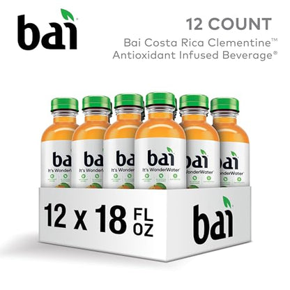 Bai Coconut Variety Pack, Antioxidant Infused Water Beverage, with Vitamin C and No Artificial Sweeteners, 18 fl oz bottles, 12 pack
