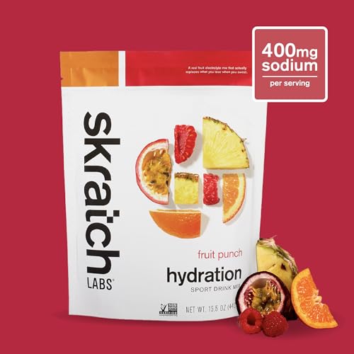Skratch Labs Hydration Powder | Sport Drink Mix | Electrolytes Powder for Exercise, Endurance, and Performance | Lemon + Lime | 20 Servings | Non-GMO, Vegan, Kosher