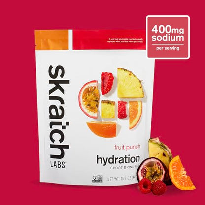 Skratch Labs Hydration Powder | Sport Drink Mix | Electrolytes Powder for Exercise, Endurance, and Performance | Lemon + Lime | 20 Servings | Non-GMO, Vegan, Kosher