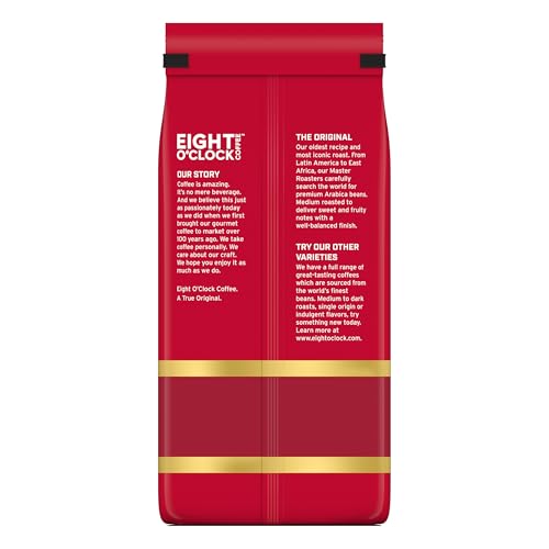 Eight O'Clock Coffee The Original Ground Coffee, Medium Roast, 32 Ounce (Pack of 1) - Sweet, Fruity, Well Balanced