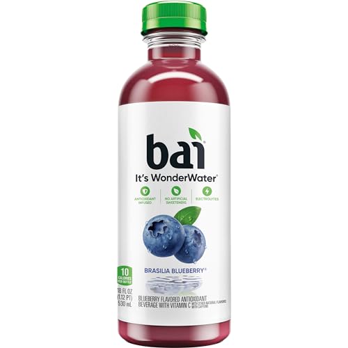 Bai Coconut Variety Pack, Antioxidant Infused Water Beverage, with Vitamin C and No Artificial Sweeteners, 18 fl oz bottles, 12 pack