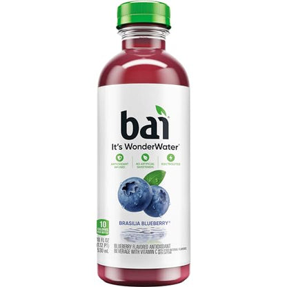 Bai Coconut Variety Pack, Antioxidant Infused Water Beverage, with Vitamin C and No Artificial Sweeteners, 18 fl oz bottles, 12 pack