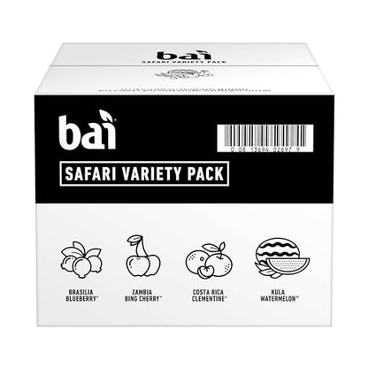 Bai Coconut Variety Pack, Antioxidant Infused Water Beverage, with Vitamin C and No Artificial Sweeteners, 18 fl oz bottles, 12 pack