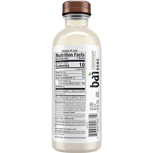 Bai Coconut Variety Pack, Antioxidant Infused Water Beverage, with Vitamin C and No Artificial Sweeteners, 18 fl oz bottles, 12 pack