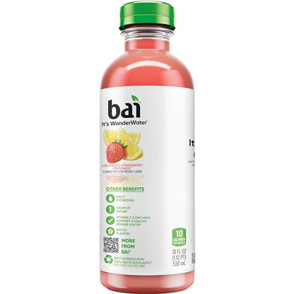 Bai Coconut Variety Pack, Antioxidant Infused Water Beverage, with Vitamin C and No Artificial Sweeteners, 18 fl oz bottles, 12 pack