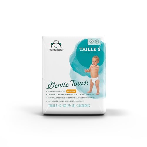 Amazon Brand - Mama Bear Gentle Touch Diapers, Size 1, 200 Count (4 packs of 50)