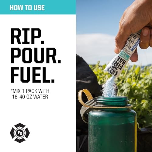 Fire Science Fire Salt Hydration Sticks, Electrolytes &amp; Coconut Water, Hydration Drink Mix with Magnesium, Potassium &amp; Sodium, Zero Sugar, Single Serve On The Go Packs, Variety Pack Flavors, 32 Count