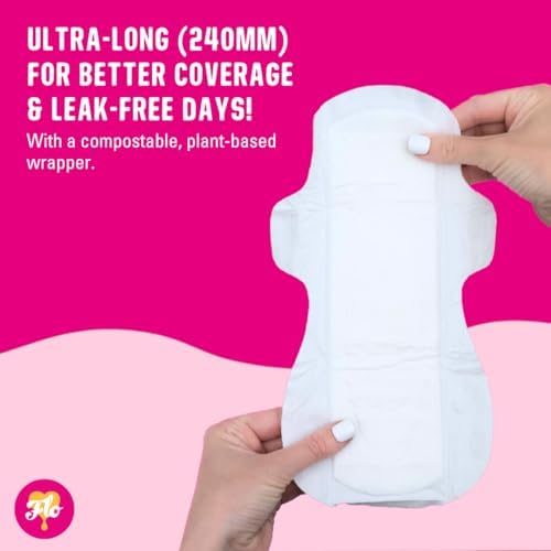 FLO - Organic Bamboo Pads, Day &amp; Night Combo Pack, 15 Count