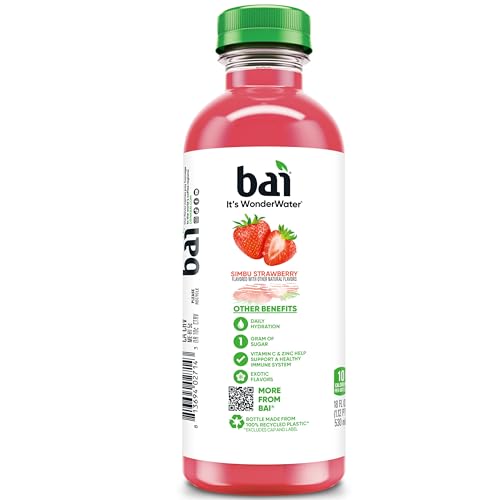 Bai Coconut Variety Pack, Antioxidant Infused Water Beverage, with Vitamin C and No Artificial Sweeteners, 18 fl oz bottles, 12 pack