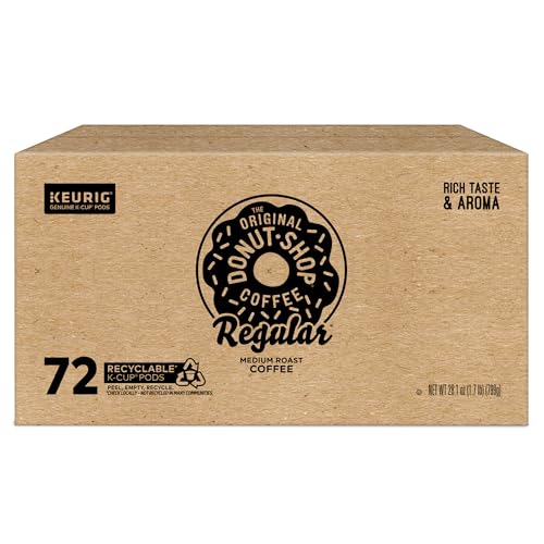 The Original Donut Shop Regular Keurig Single-Serve K-Cup Pods, Medium Roast Coffee, 72 Count