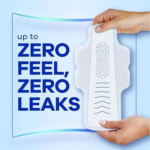 Always Infinity Feminine Pads for Women, Flexfoam Pads with Wings, Size 3, Extra Heavy Absorbency, Unscented, 84 Count (3 Packs of 28)