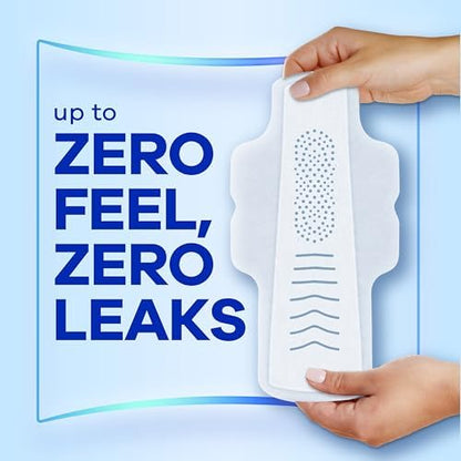 Always Infinity Feminine Pads for Women, Flexfoam Pads with Wings, Size 3, Extra Heavy Absorbency, Unscented, 84 Count (3 Packs of 28)