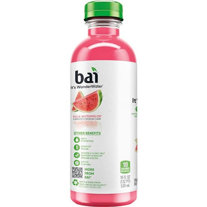 Bai Coconut Variety Pack, Antioxidant Infused Water Beverage, with Vitamin C and No Artificial Sweeteners, 18 fl oz bottles, 12 pack