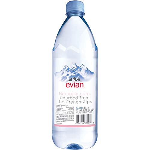 evian Natural Spring Water, PH Balanced with Natural Electrolytes, 16.9fl oz./500mL Bottles (pack of 24)