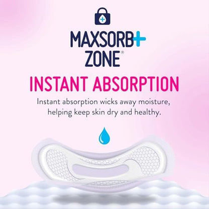 Prevail Plus | Long Length Incontinence Bladder Control Pads | Ultimate Absorbency | 90 Count (2 packs or 45)