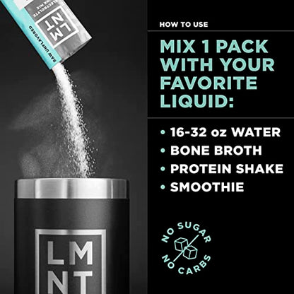 Drink LMNT Zero Sugar Electrolytes - Citrus Salt | Drink Mix | 30-Count