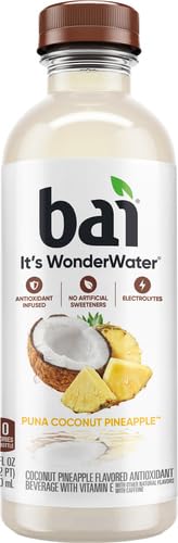 Bai Coconut Variety Pack, Antioxidant Infused Water Beverage, with Vitamin C and No Artificial Sweeteners, 18 fl oz bottles, 12 pack