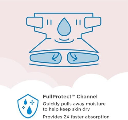 Amazon Brand - Mama Bear Plush Protection Diapers - Size 5, 31 Count, Hypoallergenic Premium Disposable Baby Diapers, White and Cloud Dreams