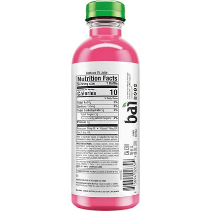 Bai Coconut Variety Pack, Antioxidant Infused Water Beverage, with Vitamin C and No Artificial Sweeteners, 18 fl oz bottles, 12 pack