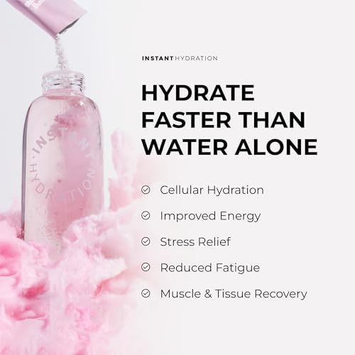 Instant Hydration Electrolytes Powder Packets - Raspberry Electrolyte Drink Mix - Zero Sugar - Keto, Vegan, Gluten-Free, Non-GMO - Boost Recovery, Brain Health, Muscle &amp; Tissue Support- 30 Sticks