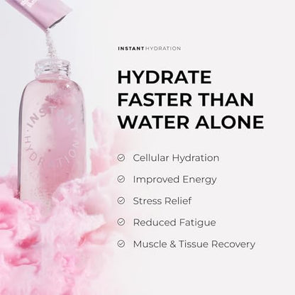 Instant Hydration Electrolytes Powder Packets - Raspberry Electrolyte Drink Mix - Zero Sugar - Keto, Vegan, Gluten-Free, Non-GMO - Boost Recovery, Brain Health, Muscle &amp; Tissue Support- 30 Sticks