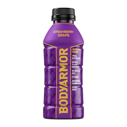 BODYARMOR Sports Drink Sports Beverage, Orange Mango, Coconut Water Hydration, Natural Flavors With Vitamins, Potassium-Packed Electrolytes, Perfect For Athletes, 16 Fl Oz (Pack of 12)