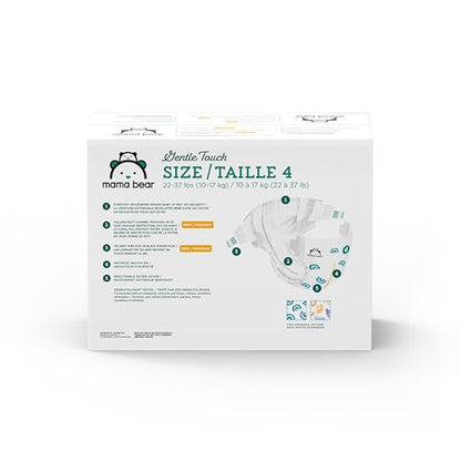 Amazon Brand - Mama Bear Gentle Touch Diapers, Size 1, 200 Count (4 packs of 50)