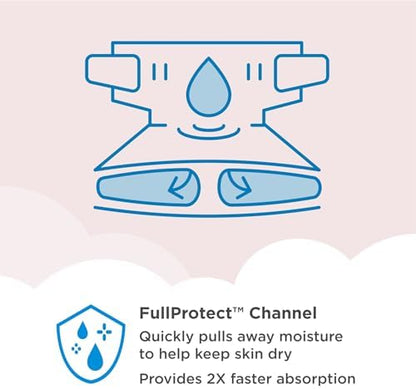 Amazon Brand - Mama Bear Plush Protection Diapers - Size 5, 31 Count, Hypoallergenic Premium Disposable Baby Diapers, White and Cloud Dreams