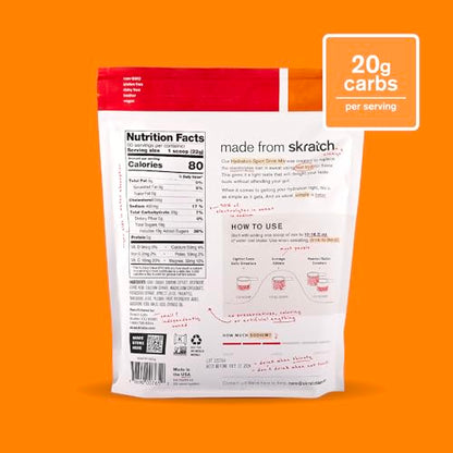 Skratch Labs Hydration Powder | Sport Drink Mix | Electrolytes Powder for Exercise, Endurance, and Performance | Lemon + Lime | 20 Servings | Non-GMO, Vegan, Kosher