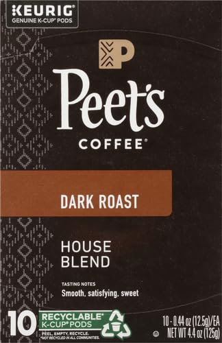 Peet's Coffee, Dark Roast Single Serve Coffee Pods - Major Dickason's Blend 75 Count (1 Box of 75 Pods)
