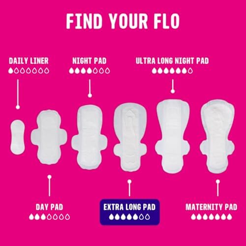 FLO - Organic Bamboo Pads, Day &amp; Night Combo Pack, 15 Count