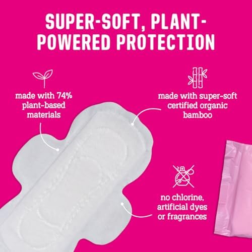 FLO - Organic Bamboo Pads, Day &amp; Night Combo Pack, 15 Count