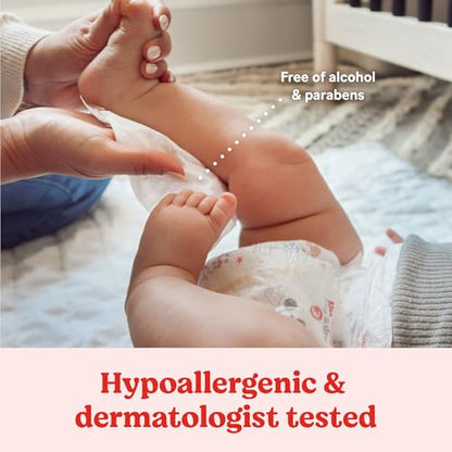 Huggies Simply Clean Unscented Baby Diaper Wipes, 3 Flip-Top Packs (192 Wipes Total), Packaging May Vary