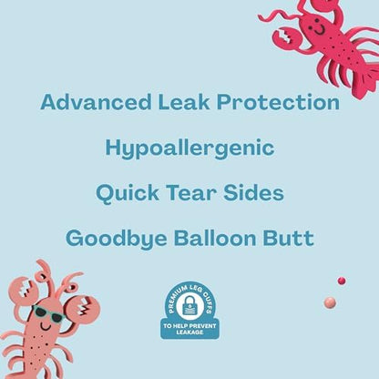 Hello Bello Premium Swim Diapers I Affordable and Eco-Friendly Disposable Swim Dipes for Babies and Kids I Size Medium