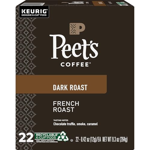 Peet's Coffee, Dark Roast Single Serve Coffee Pods - Major Dickason's Blend 75 Count (1 Box of 75 Pods)
