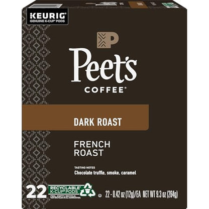 Peet's Coffee, Dark Roast Single Serve Coffee Pods - Major Dickason's Blend 75 Count (1 Box of 75 Pods)