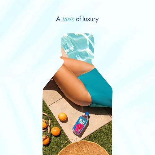 FIJI Natural Artesian Bottled Water 500mL / 16.9 Fl Ounce (Pack of 24) - 100% Natural Electrolytes