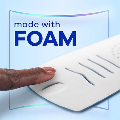 Always Infinity Feminine Pads for Women, Flexfoam Pads with Wings, Size 2, Heavy Absorbency, Unscented, 46 Count