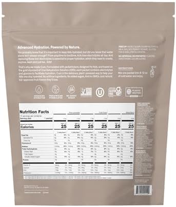 Cure Hydration | Plant-Based Electrolyte Drink Mix | No Added Sugar | FSA-HSA | Dehydration Relief Powder Made with Coconut Water | Non-GMO | Vegan | 8 Packets - Variety Pack