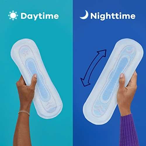 Always Maxi Overnight Pads with Wings for Women, Size 4, Overnight Absorbency, Unscented, 33 Count