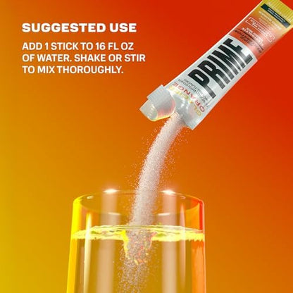 Prime Rapid Rehydration Electrolyte Powder Sticks, Berry Citrus Rush, Sugar Free Hydration Drink Mix with Sodium, Potassium &amp; B Vitamins, Caffeine Free, 16 Count