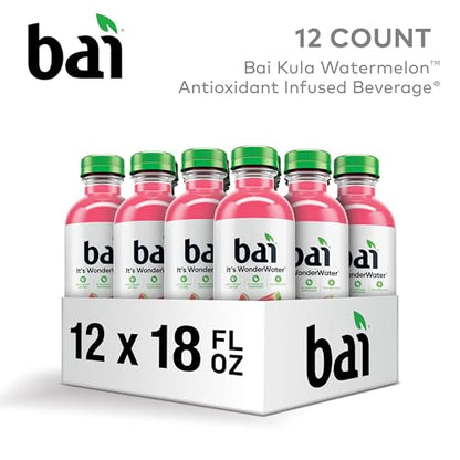 Bai Coconut Variety Pack, Antioxidant Infused Water Beverage, with Vitamin C and No Artificial Sweeteners, 18 fl oz bottles, 12 pack