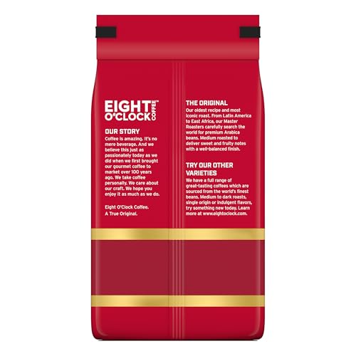 Eight O'Clock Coffee The Original Ground Coffee, Medium Roast, 32 Ounce (Pack of 1) - Sweet, Fruity, Well Balanced