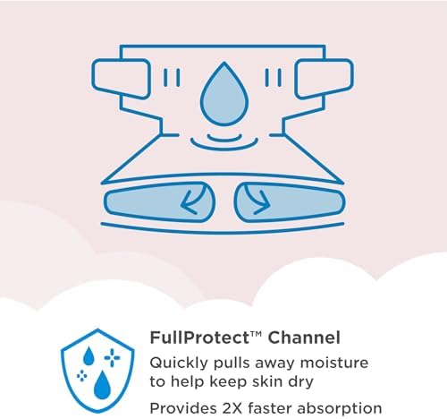 Amazon Brand - Mama Bear Plush Protection Diapers - Size 5, 31 Count, Hypoallergenic Premium Disposable Baby Diapers, White and Cloud Dreams