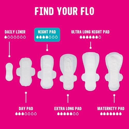 FLO - Organic Bamboo Pads, Day &amp; Night Combo Pack, 15 Count