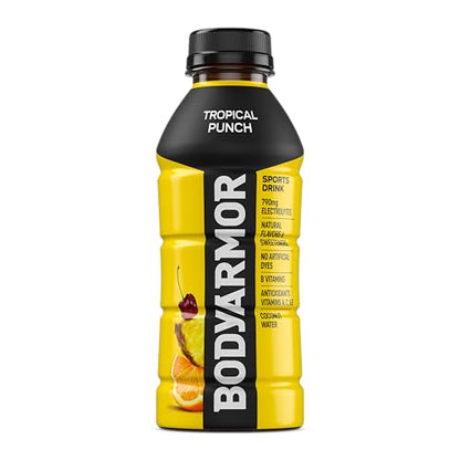 BODYARMOR Sports Drink Sports Beverage, Orange Mango, Coconut Water Hydration, Natural Flavors With Vitamins, Potassium-Packed Electrolytes, Perfect For Athletes, 16 Fl Oz (Pack of 12)