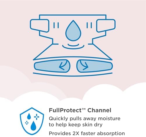 Amazon Brand - Mama Bear Plush Protection Diapers - Size 5, 31 Count, Hypoallergenic Premium Disposable Baby Diapers, White and Cloud Dreams